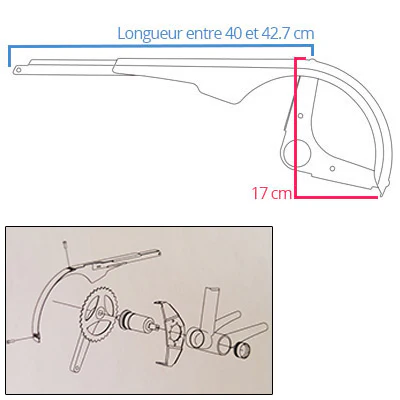 Protection chaine vélo résistant 46 et 48 dents SKS – Image 4